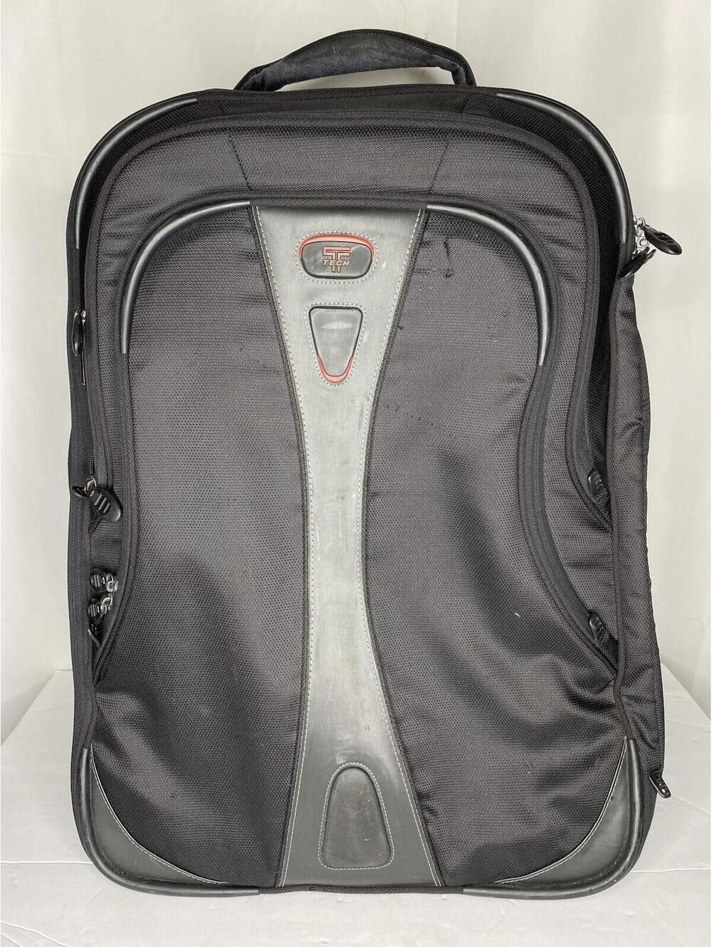Tumi 'T-Tech' Expandable 26" Upright Suitcase Black Rolling Wheeled Needs Wheels
